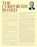 Is Your Company In Trouble? 
by John M. Collard, Strategic Management Partners, Inc., 
published by The Corporate Board Magazine, The Journal of Corporate Governance 