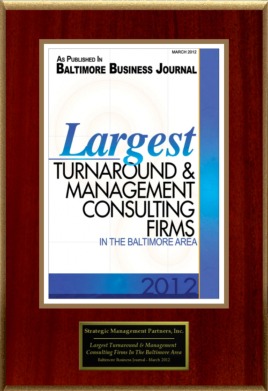 Book of Lists:  Turnaround Management and Consulting Firms in Baltimore Area
published by Baltimore Business Journal
