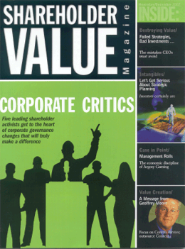 Value Creation Model, Built to Sell, 
by John M. Collard, Strategic Management Partners, Inc., 
published by Shareholder Value Magazine 